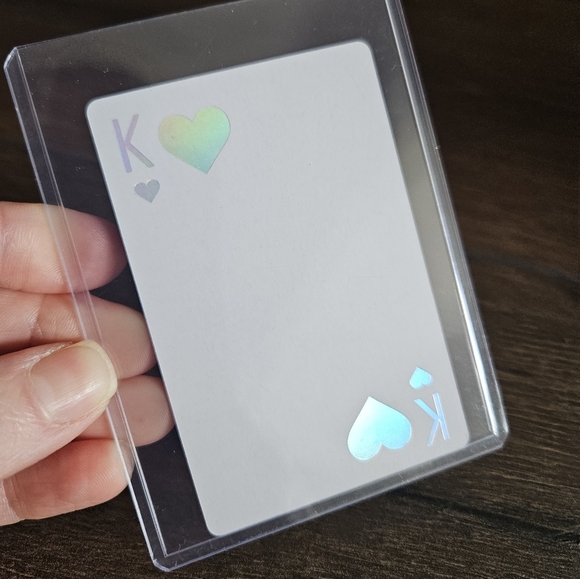Dior KING OF HEARTS Playing Card with Holographic Detail In Solid Case - Picture 3 of 4